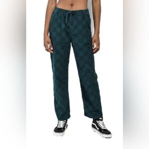 Vans Teal Checkerboard Corduroy Pants